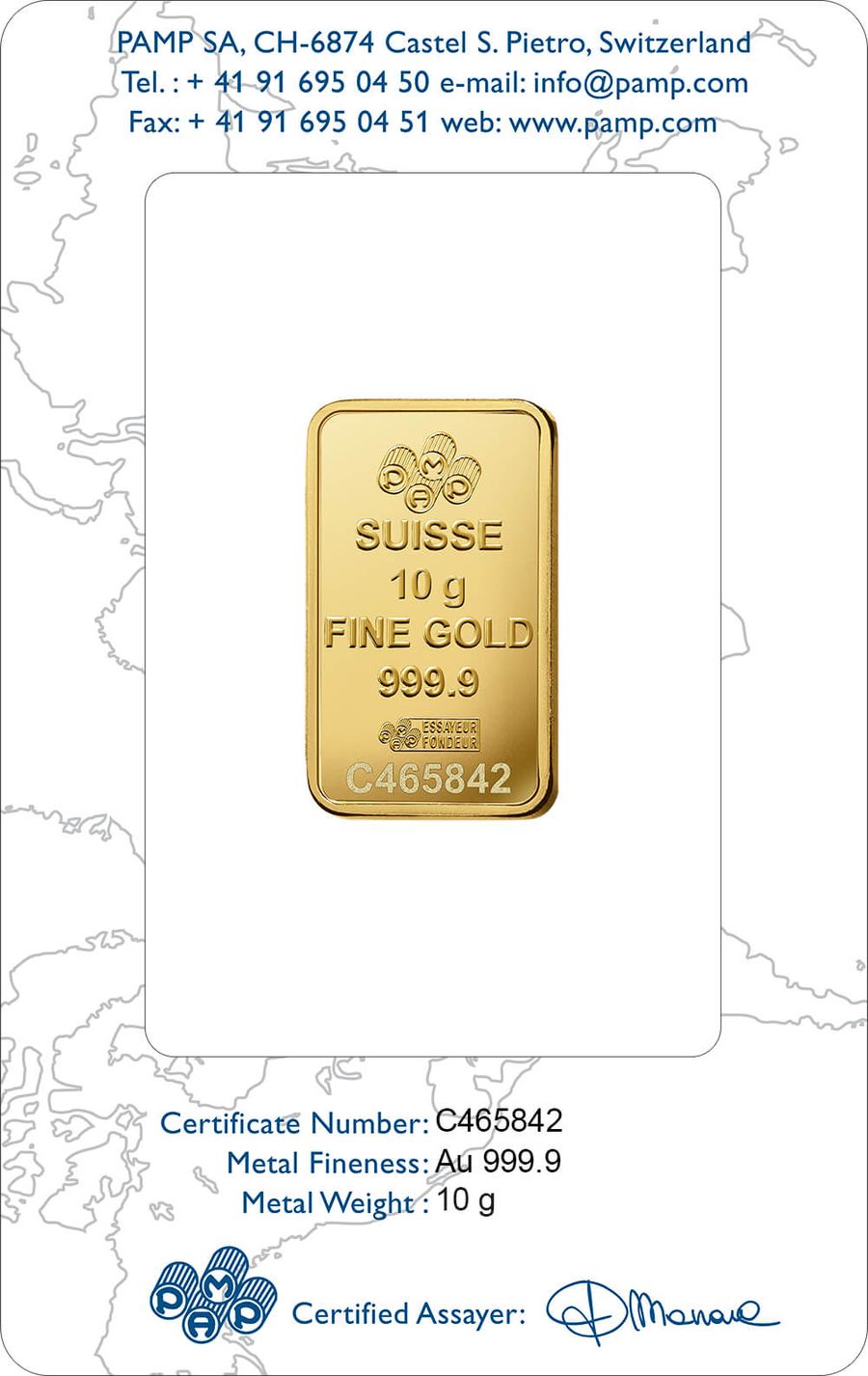 10 gram Gold Bar - PAMP Suisse Liberty thumbnail 2