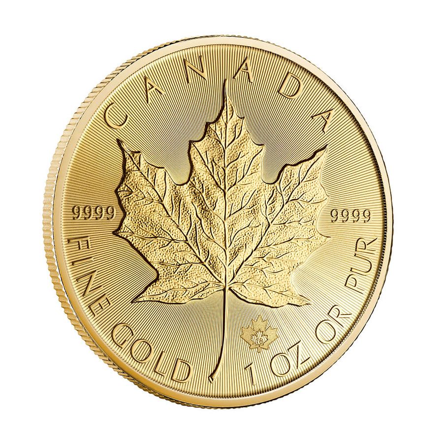 1 ounce Gold Coin - Maple Leaf BU 2018  thumbnail 4