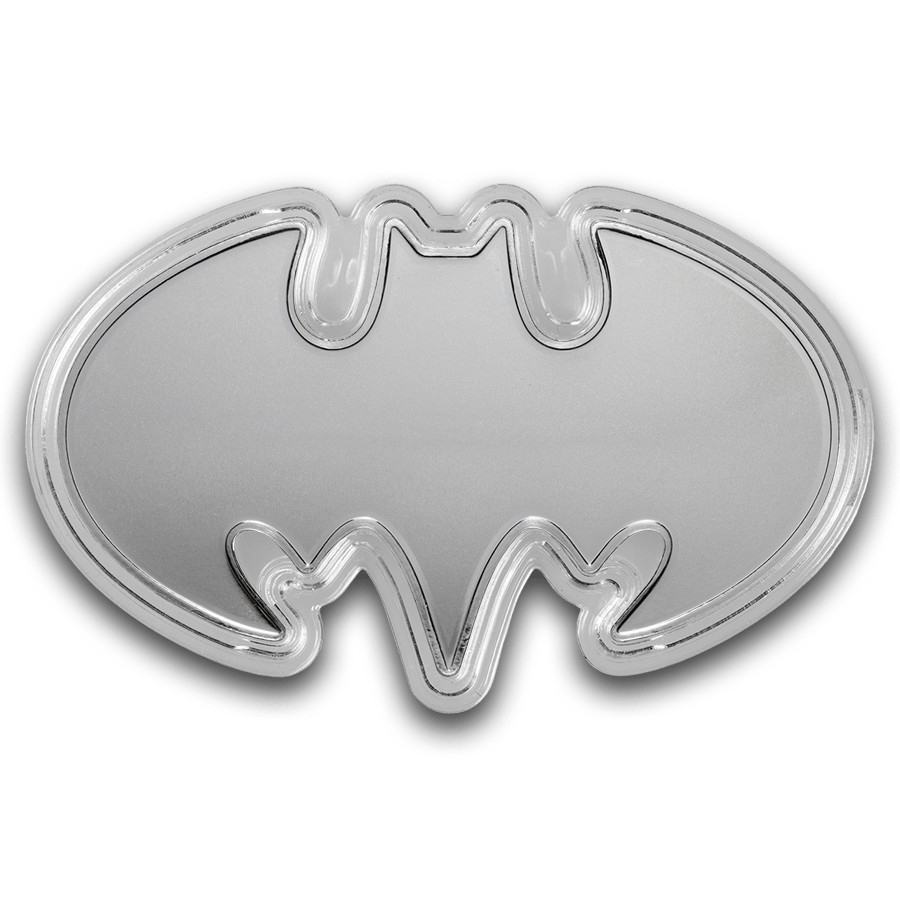 1 ounce Silver Coin - Batman Batarang 2024 thumbnail 3