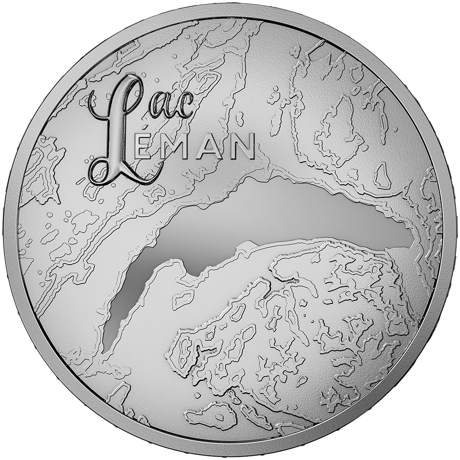 20 gram Silver Coin - Switzerland Lake Geneva — photo 1