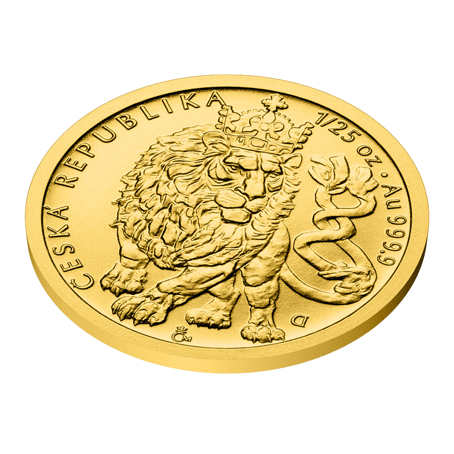 1/25 ounce Gold Coin - Czech Lion 2026 thumbnail 3