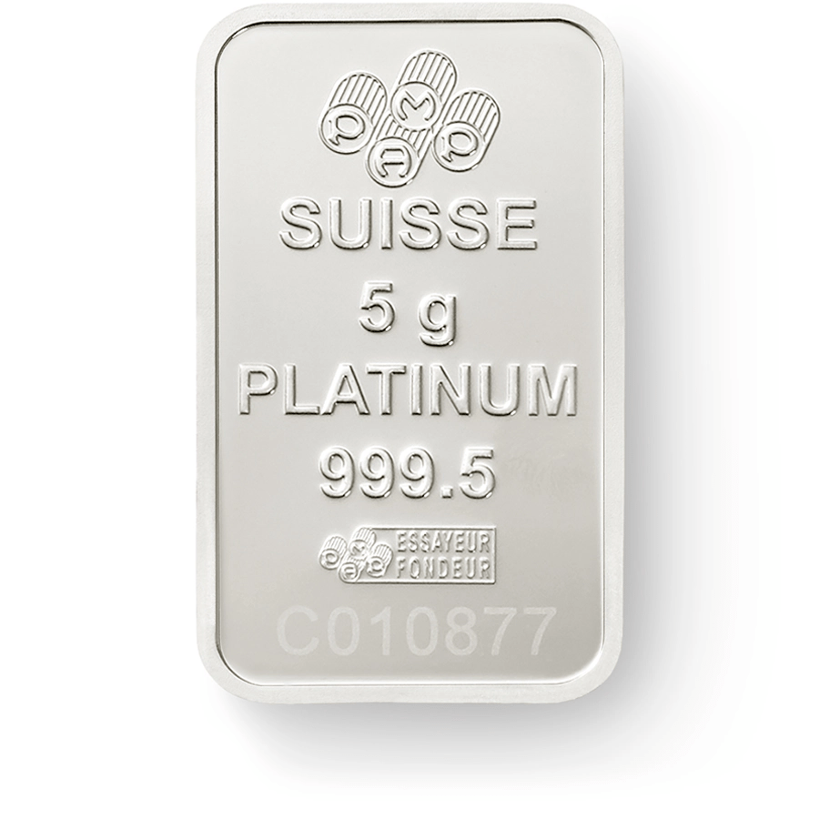 5 gram Platinum Bar - PAMP Suisse Lady Fortuna thumbnail 4