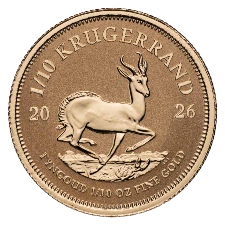  4 Coin Gold Set - Krugerrand Reverse Fractional 2026 thumbnail 3