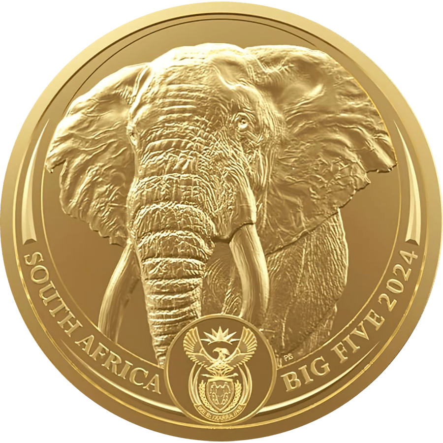 1 ounce Gold Coin - Big Five Elephant 2024 — photo 1