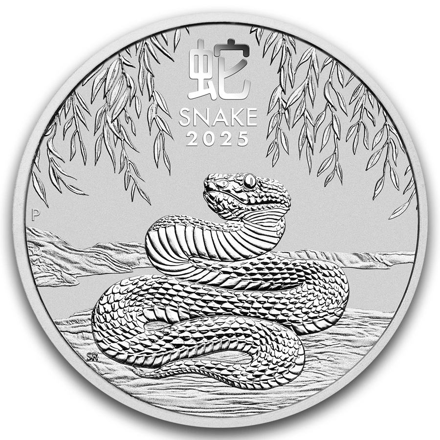 1 ounce Silver Coin - MS-70 PCGS - Australia Lunar Snake 2025  thumbnail 2