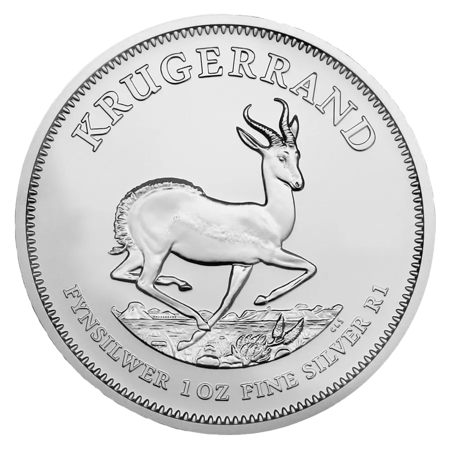 1 ounce Silver Coin - Krugerrand - Mixed Years — photo 1