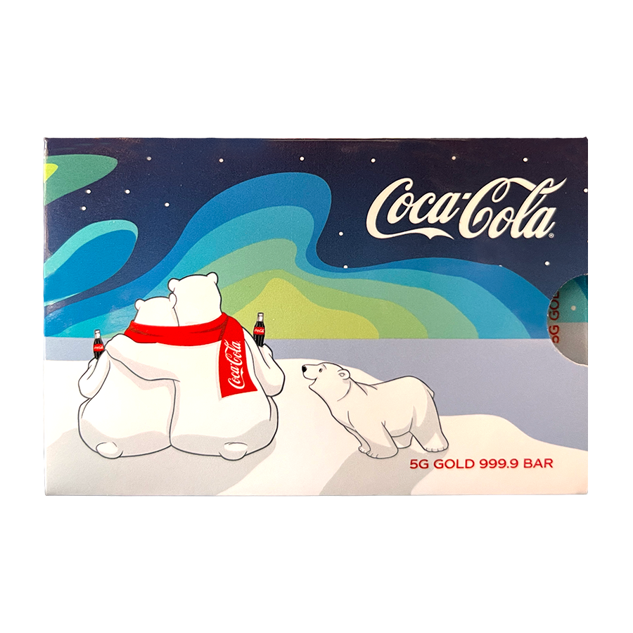 5 gram Gold Bar - Coca Cola Polar Bears thumbnail 7