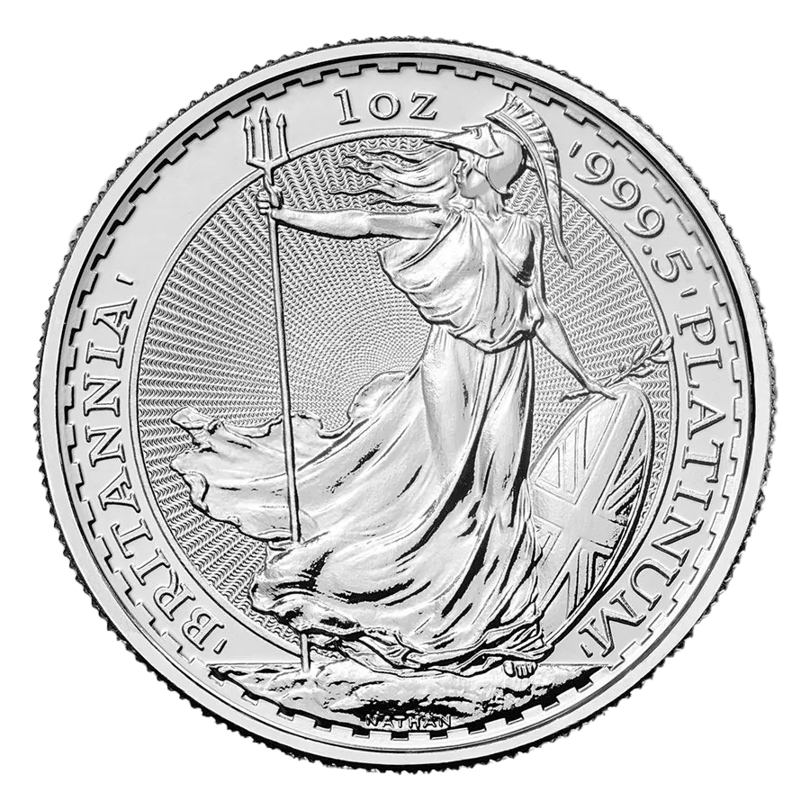 1 ounce Platinum Coin - Britannia BU - Mixed Years — photo 1