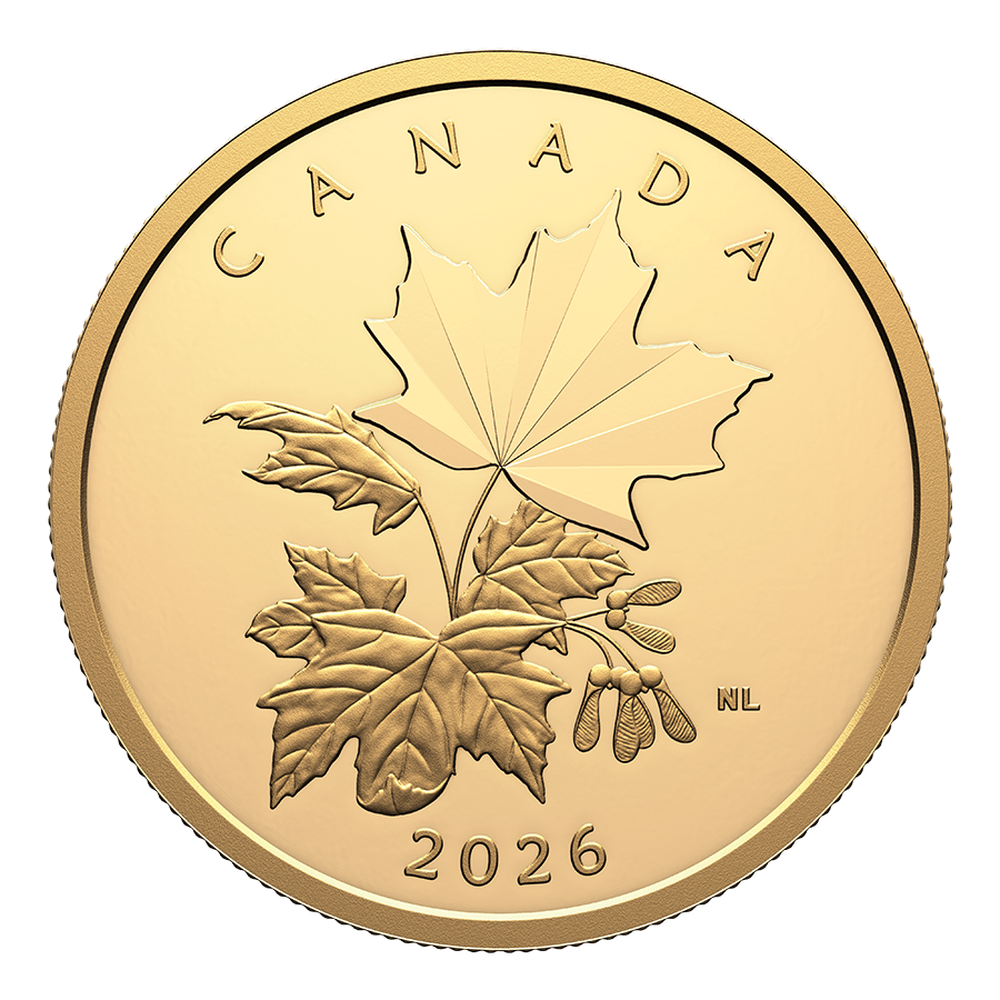 1 ounce Gold Coin - Multifaceted Maple Leaves — photo 1