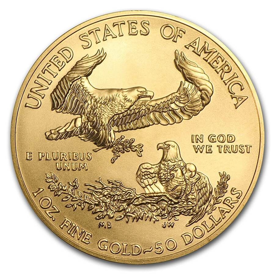 1 ounce Gold Coin - American Eagle BU - Mixed Years thumbnail 2