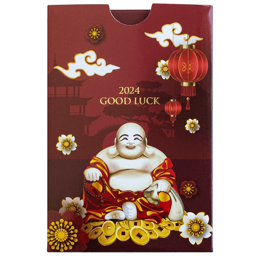 5 gram Gold Bar - Laughing Buddha - Good Luck thumbnail 5