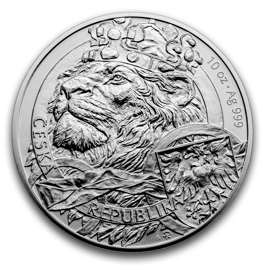 10 ounce Silver Coin - Czech Lion 2025 — photo 1
