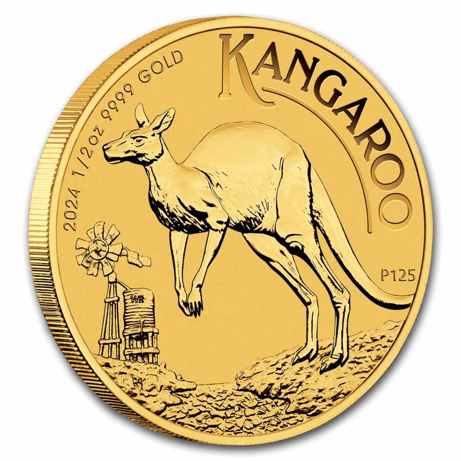 1/2 ounce Gold Coin - Kangaroo 2024 thumbnail 3