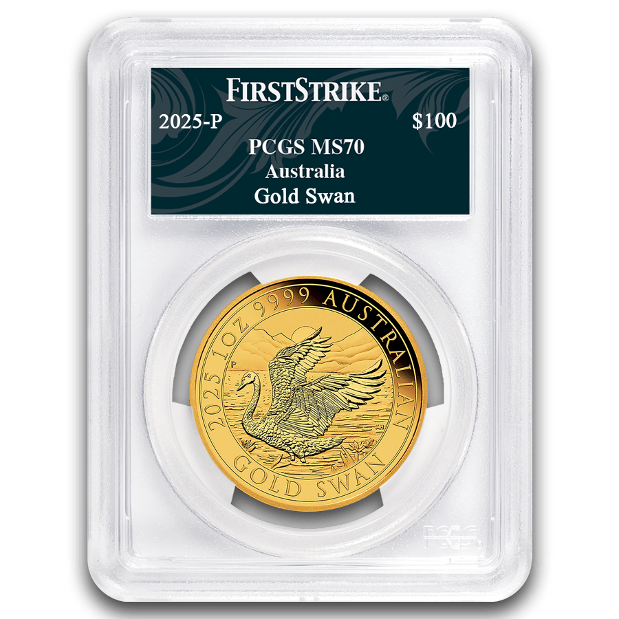 1 ounce Gold Coin -  MS-70 PCGS - Australian Swan 2025 — photo 1