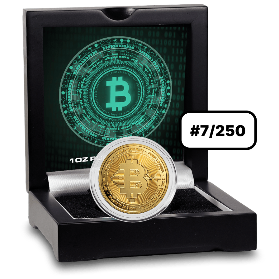 1 ounce Gold Coin - 2025 Bitcoin - certificate nr. 7 — photo 1