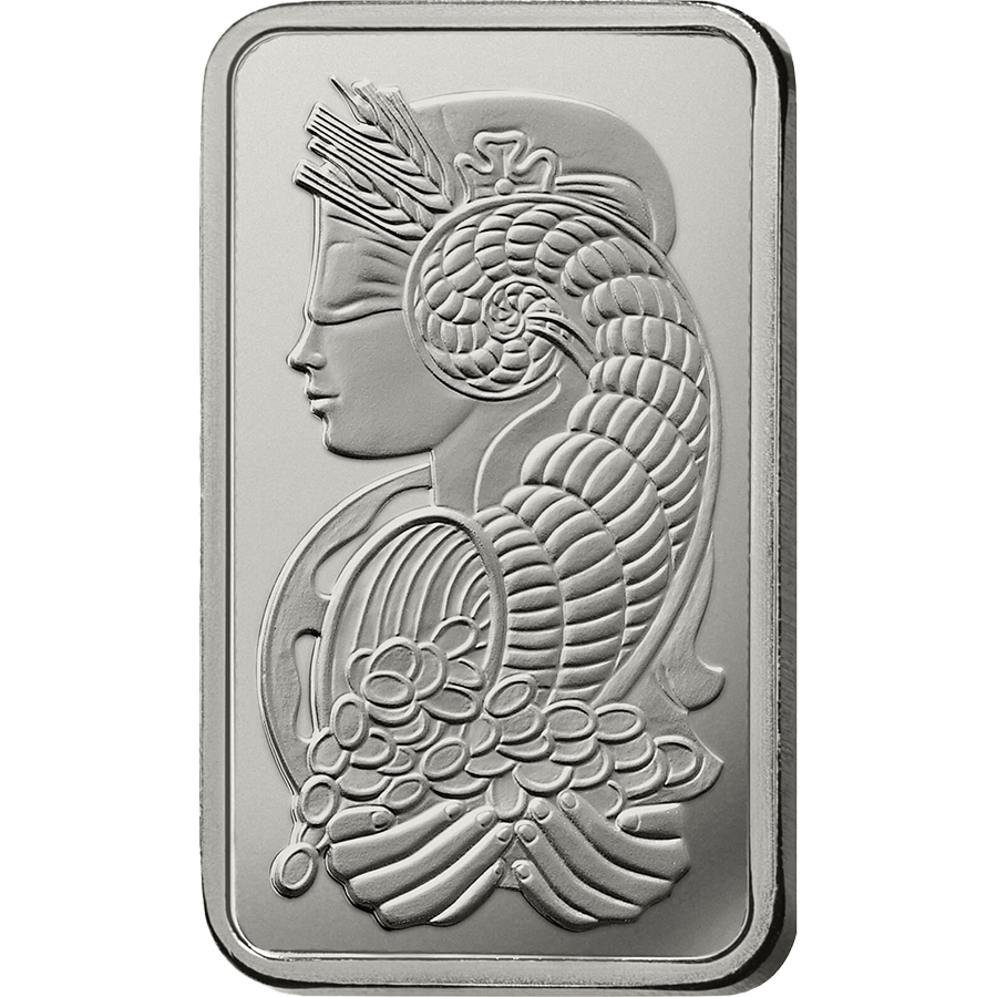 5 oz Fine Platinum Bar 999.5 - PAMP Suisse Lady Fortuna — photo 1