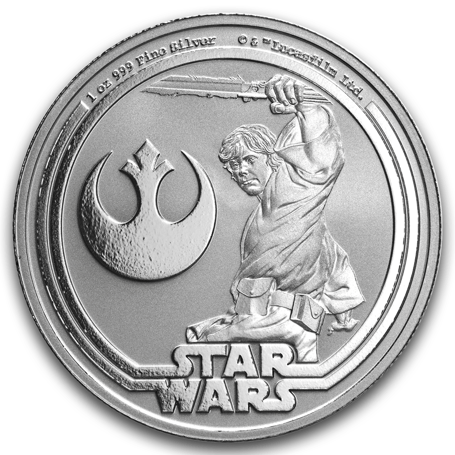 1 ounce Silver Coin - Star Wars Luke Skywalker 2025 — photo 1