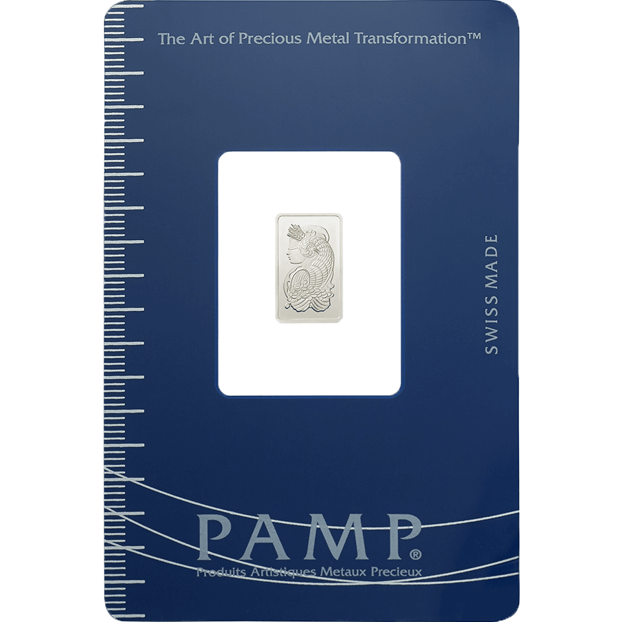 1 gram palladium bar  - PAMP Suisse Lady Fortuna