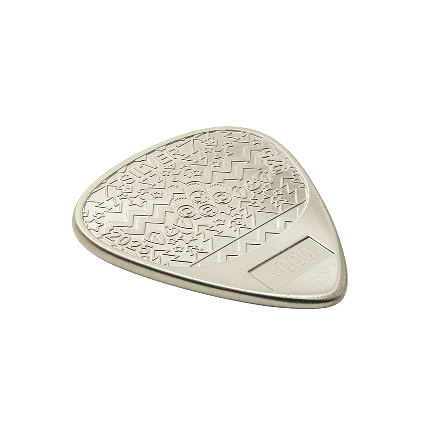 10 gram Sterling Silver - Fender Holiday Guitar Pick thumbnail 7