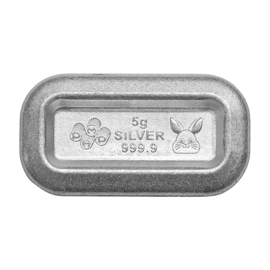 6x5 g PEZ® Spring Bunny Silver Wafers & Dispenser Gift Set thumbnail 2