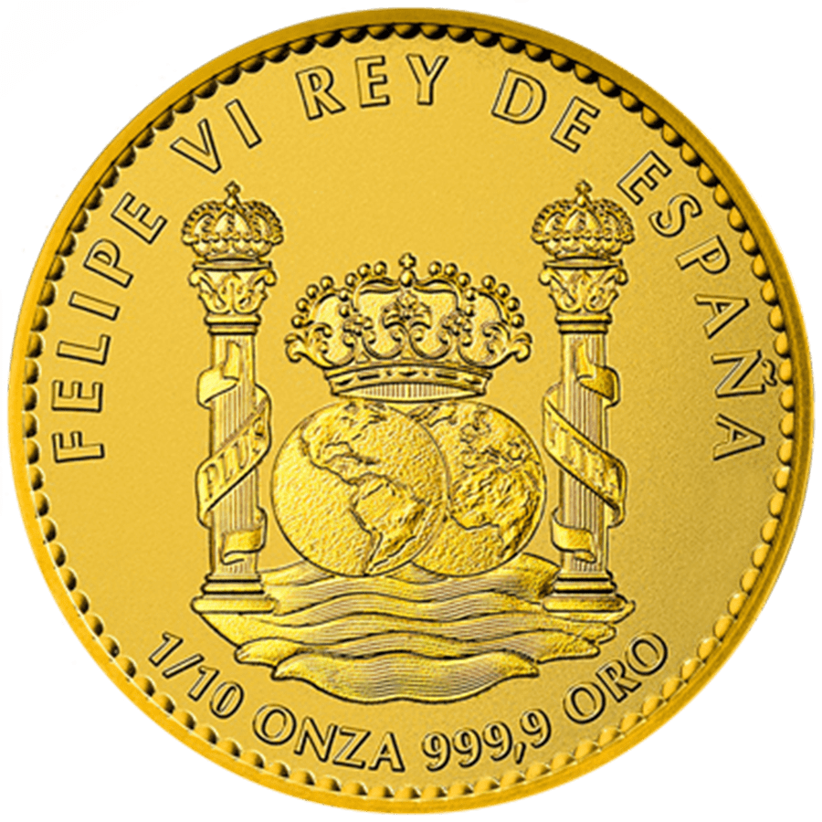 1/10 ounce Gold Coin - Spain Imperial Eagle Reverse Proof 2025 thumbnail 2