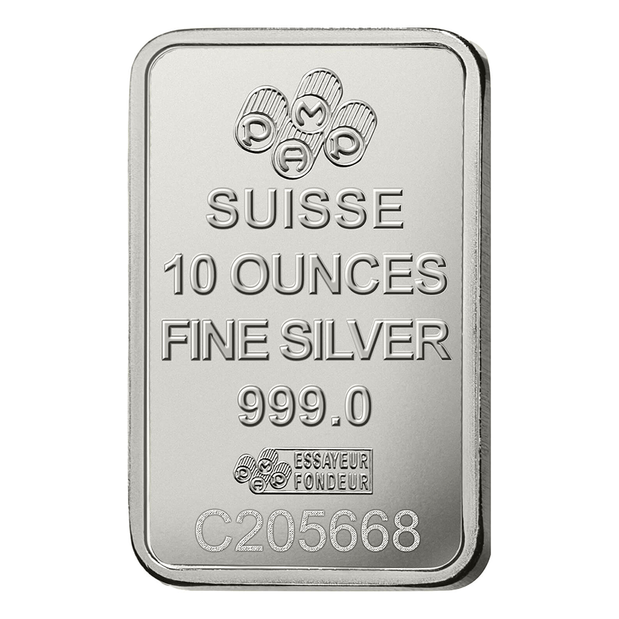 10 ounce Silver Bar - PAMP Suisse Lady Fortuna thumbnail 2