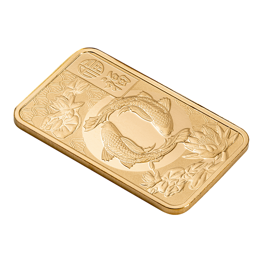 5 gram Gold Bar - PAMP Suisse Good Luck - Koi Fish thumbnail 5
