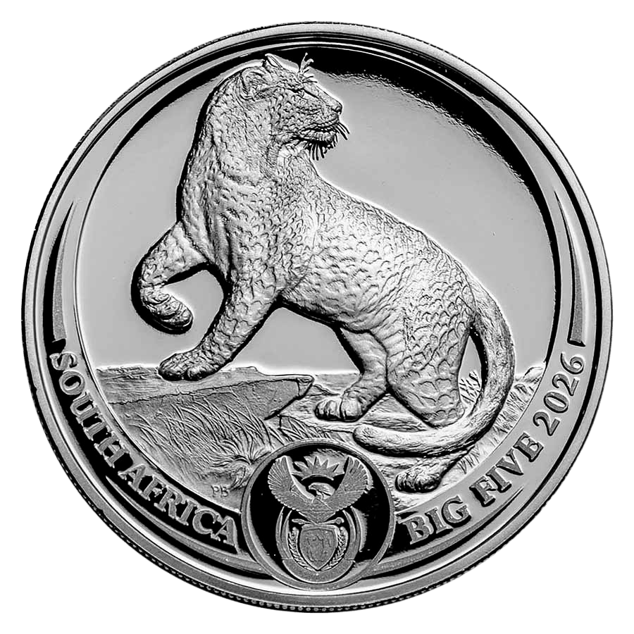 2 Coin Silver Set - Big Five Leopard Proof 2026 thumbnail 2