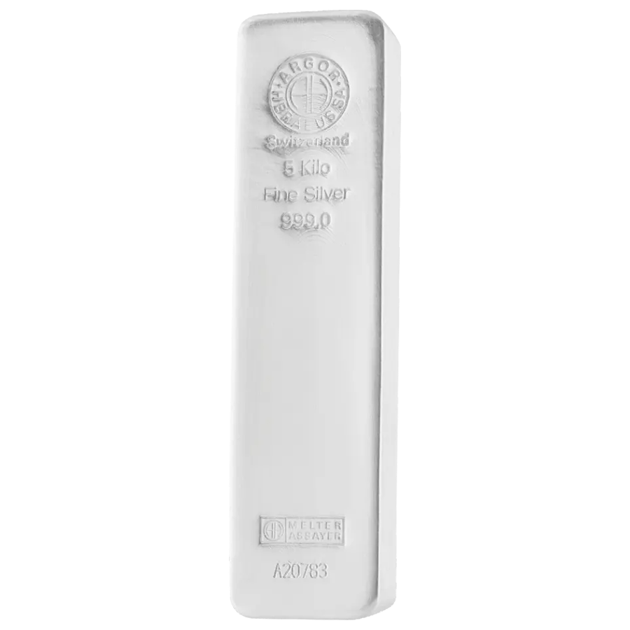 5 kg Silver Bar - Argor-Heraeus thumbnail 2