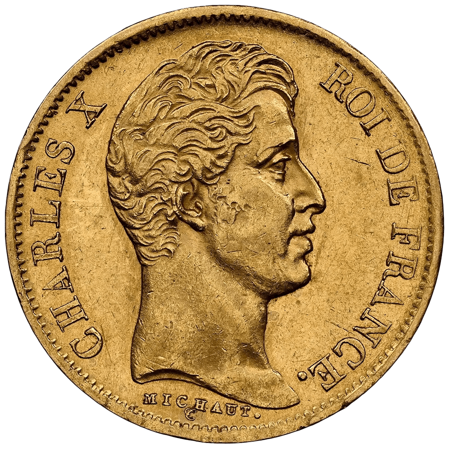 40 French Francs Gold Coin - 1824-1830 Charles X  — photo 1