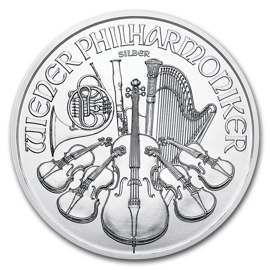20 Coins Silver Tube - Philharmonic - Mixed Years thumbnail 2