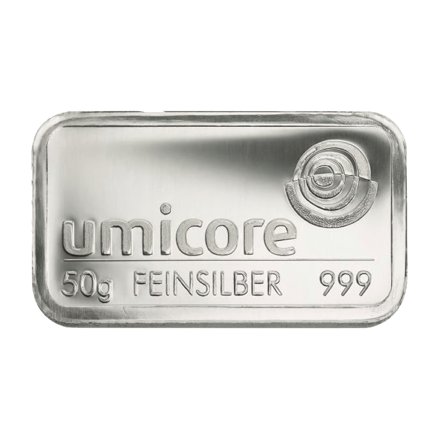 50 gram Silver Bar - Umicore
