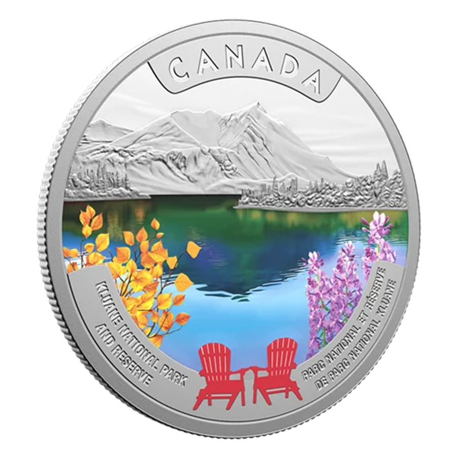 1 ounce Silver Coin - Kluane National Park Proof thumbnail 2