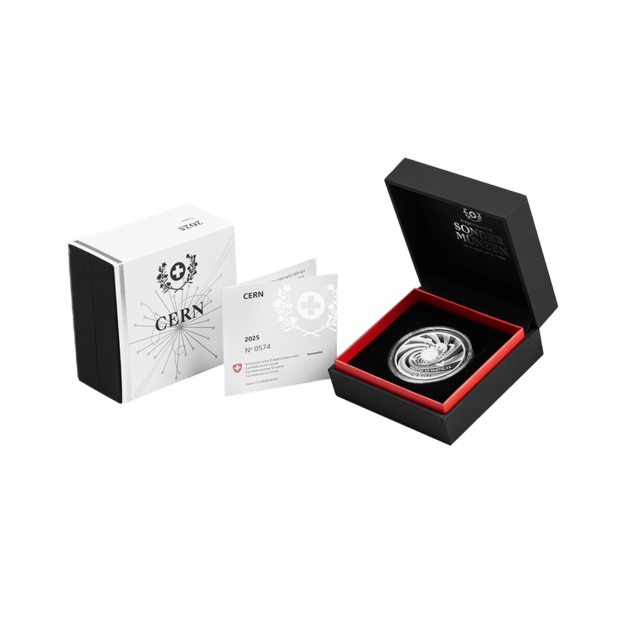 20 gram Silver Coin - CERN Switzerland 2025 with Box and Certificate of Authenticity — photo 1