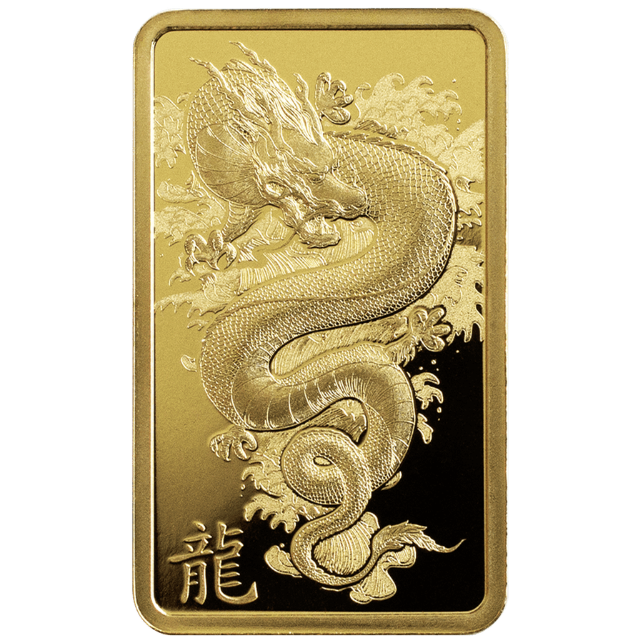 5 gram Gold Bar - PAMP Suisse Lunar Dragon 2024 thumbnail 3