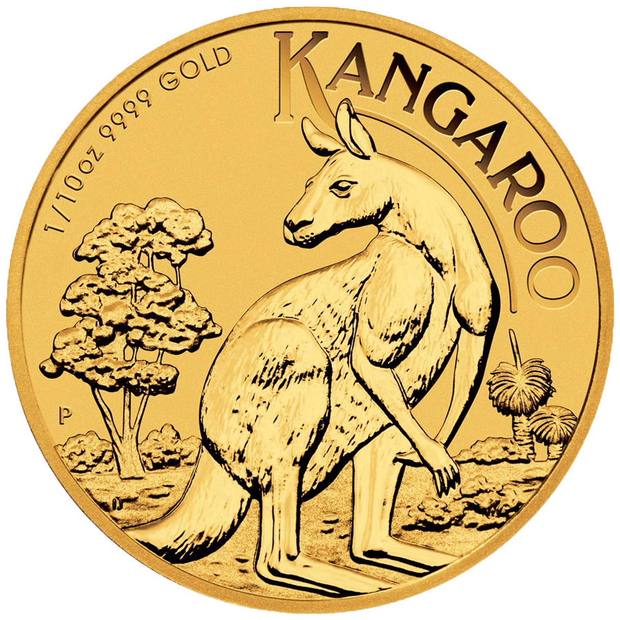 1/10 Gold Coin - Perth Mint Kangaroo - Mixed Years — photo 1