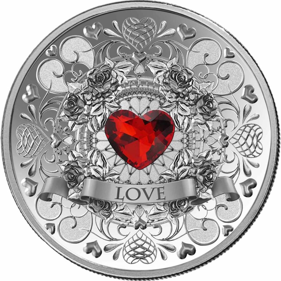 1 ounce Silver Coin - PAMP Suisse Luminous Love  — photo 1