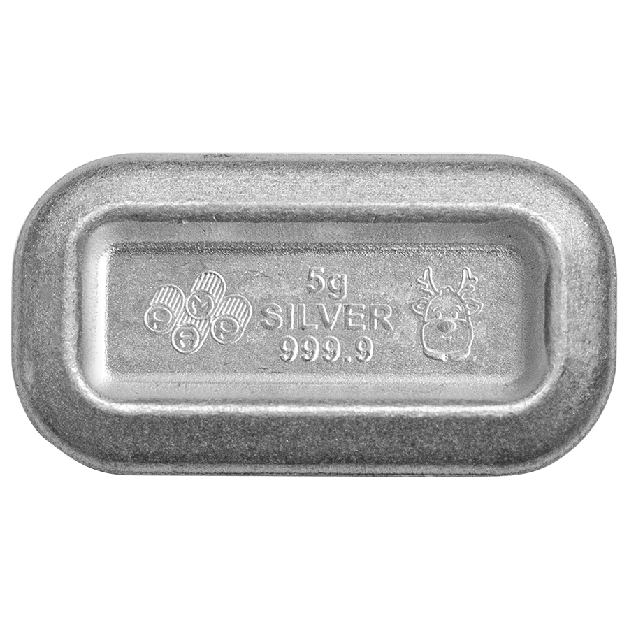 6x5 g PEZ® Reindeer Silver Wafers & Dispenser Gift Set thumbnail 2