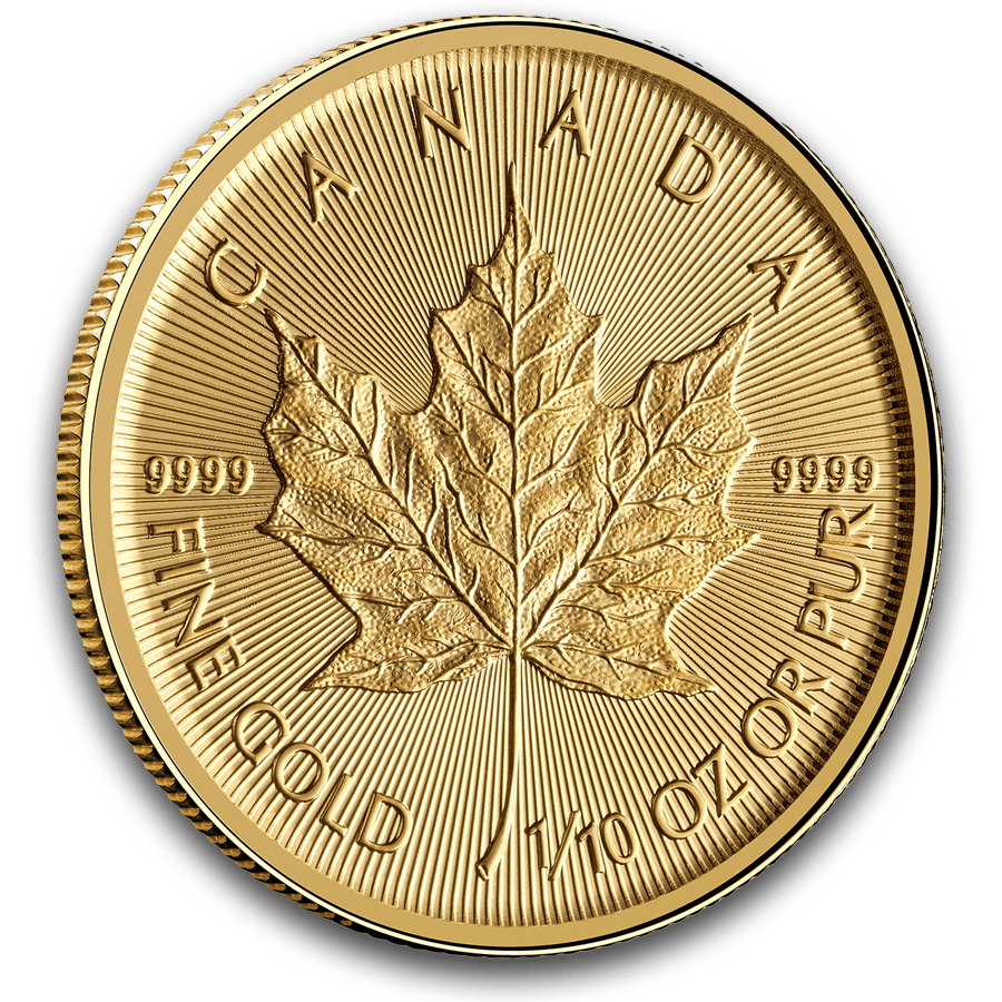 1/10 ounce Gold Coin - Canada Maple Leaf 2026 thumbnail 3