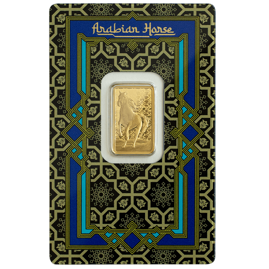 5 gram Gold Bar - PAMP Suisse Arabian Horse (with frame) thumbnail 5