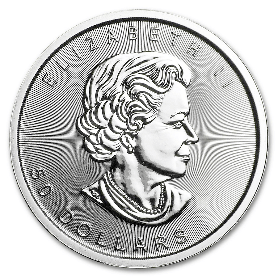 1 ounce Platinum Coin - Maple Leaf BU - Mixed Years thumbnail 2