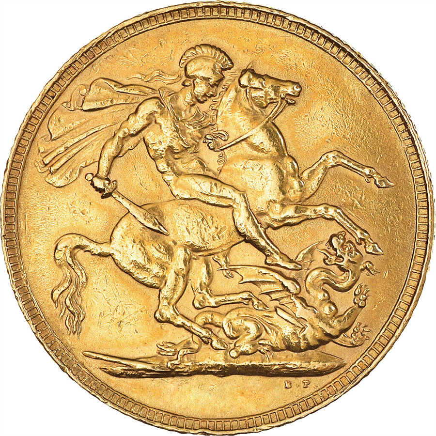Sovereign Gold Coin - Queen Victoria - 1838-1901 thumbnail 2