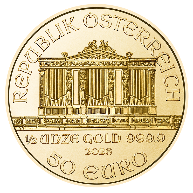 1/2 ounce Gold Coin - Philharmonic 2026 thumbnail 2