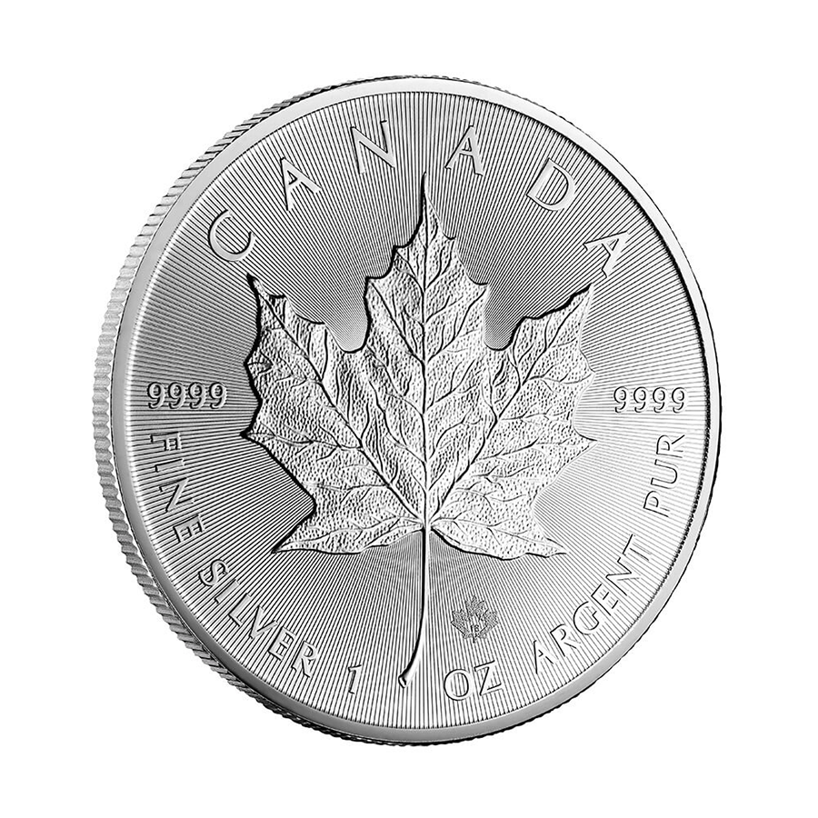 1 oz Silver Coin - Maple Leaf BU 2018 thumbnail 3