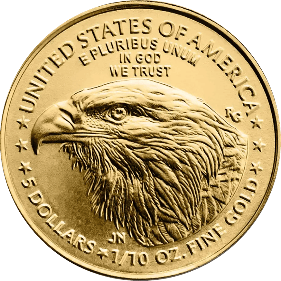 1/10 ounce Gold Coin - American Eagle 2025 thumbnail 2