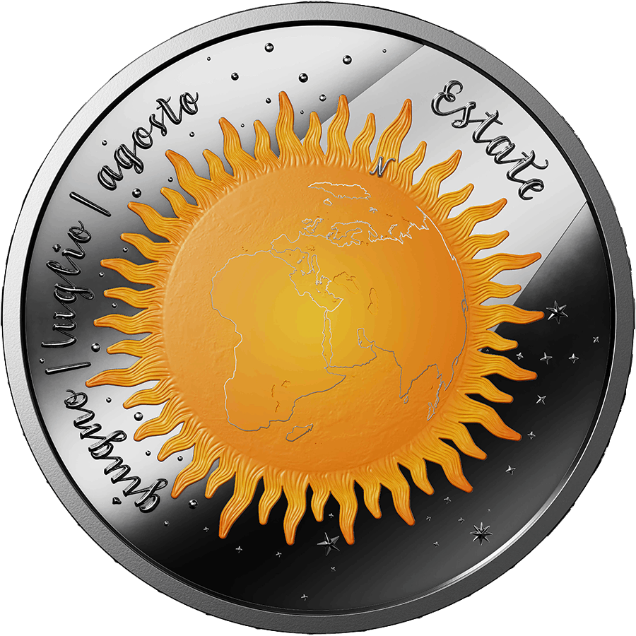 20 gram Silver Coin - 4 Seasons - Summer - Colour Proof — photo 1