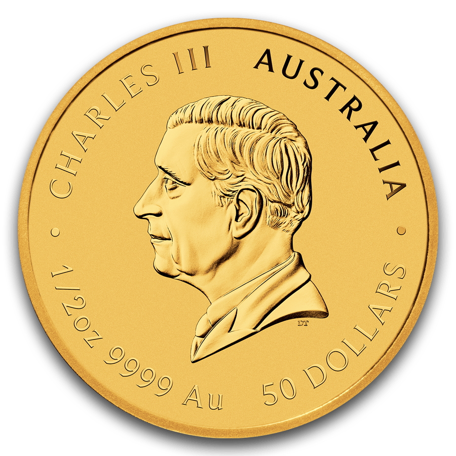 1/2 ounce Gold Coin -  Australia Lunar Snake BU 2025 (Series III) thumbnail 2