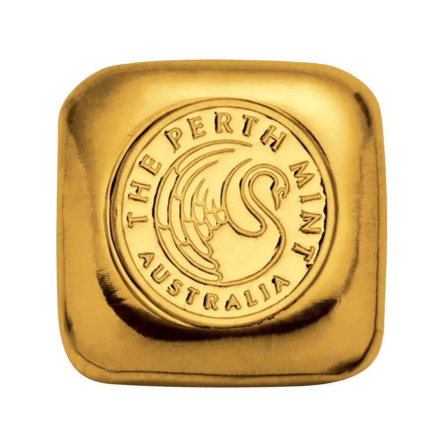 1 ounce Gold Bar - Perth Mint Button