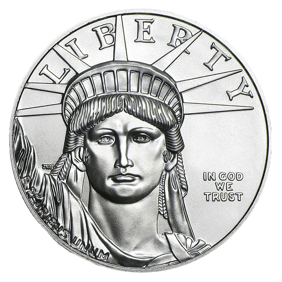 1 ounce  Platinum Coin - American Eagle BU Mixed Years