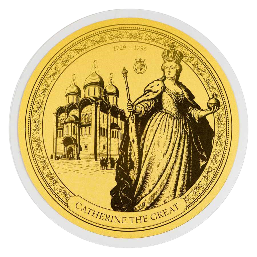 1/100 oz Gold Coin - Emperors of the World - Catherine the Great 2026 thumbnail 3